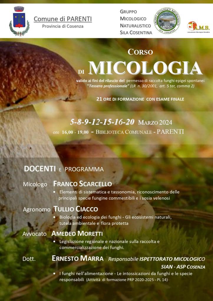 corso micologia Parenti
