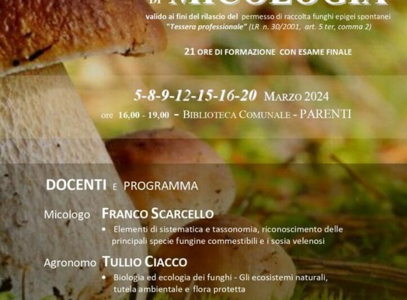 corso micologia Parenti