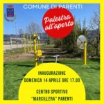Inaugurazione della Palestra all'Aperto nel Centro Sportivo di Parenti